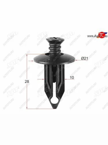 Клипса защиты бампера GM (1 шт.) SAT ST-M10960