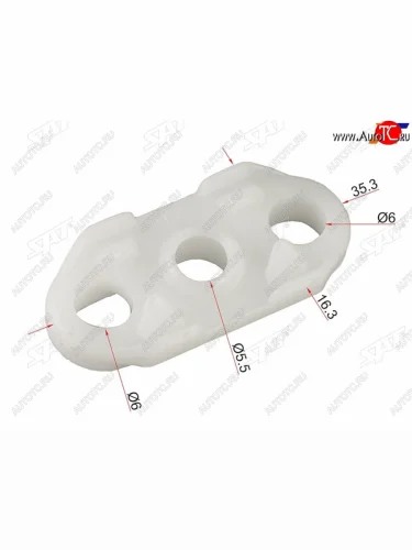 Клипса фиксатор стекла GM (1 шт.) SAT ST-M11010