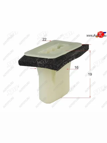 Клипса молдинга кузова GMFORD (1 шт.) SAT ST-M11031