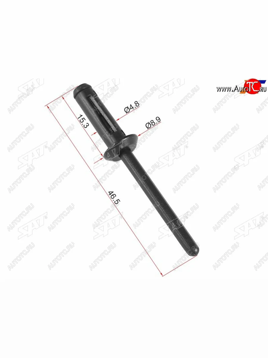 Клипса заклепка GMFORD (1 шт.) SAT ST-M11058  в Самаре Самарской области