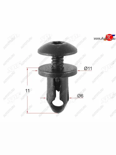 Клипса обшивки багажника GM (1 шт.) SAT ST-M11026