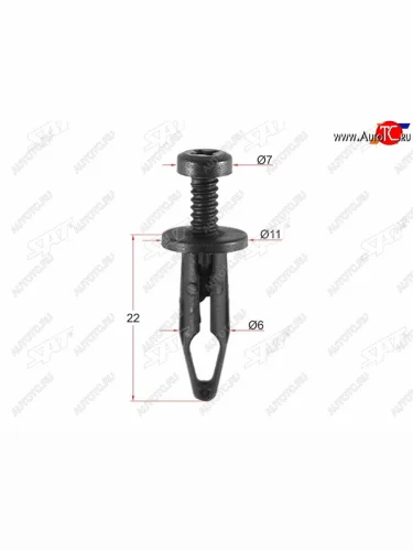 Клипса жабо GM (1 шт.) SAT ST-M11022