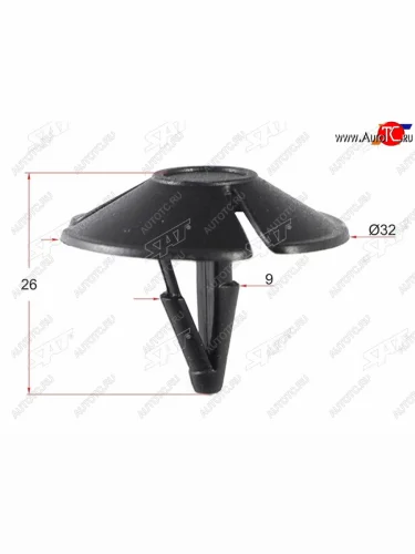 Клипса обшивки капота CHRYSLER (1 шт.) SAT ST-M11093