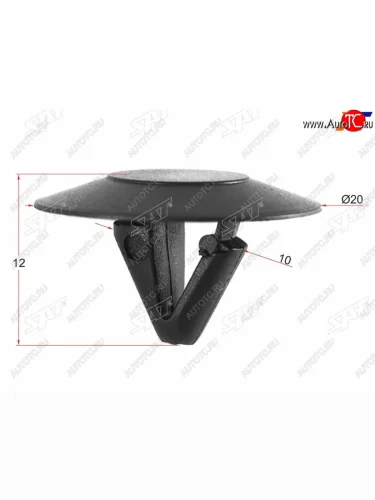 Клипса обшивки капота CHRYSLER (1 шт.) SAT ST-M11090