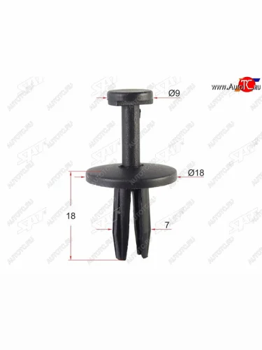 Клипса решетки бампера CHRYSLERJEEP (1 шт.) SAT ST-M11096