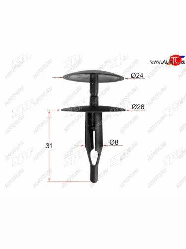 Клипса CHRYSLERDAEWOOGMJEEP (1 шт.) SAT ST-M11109