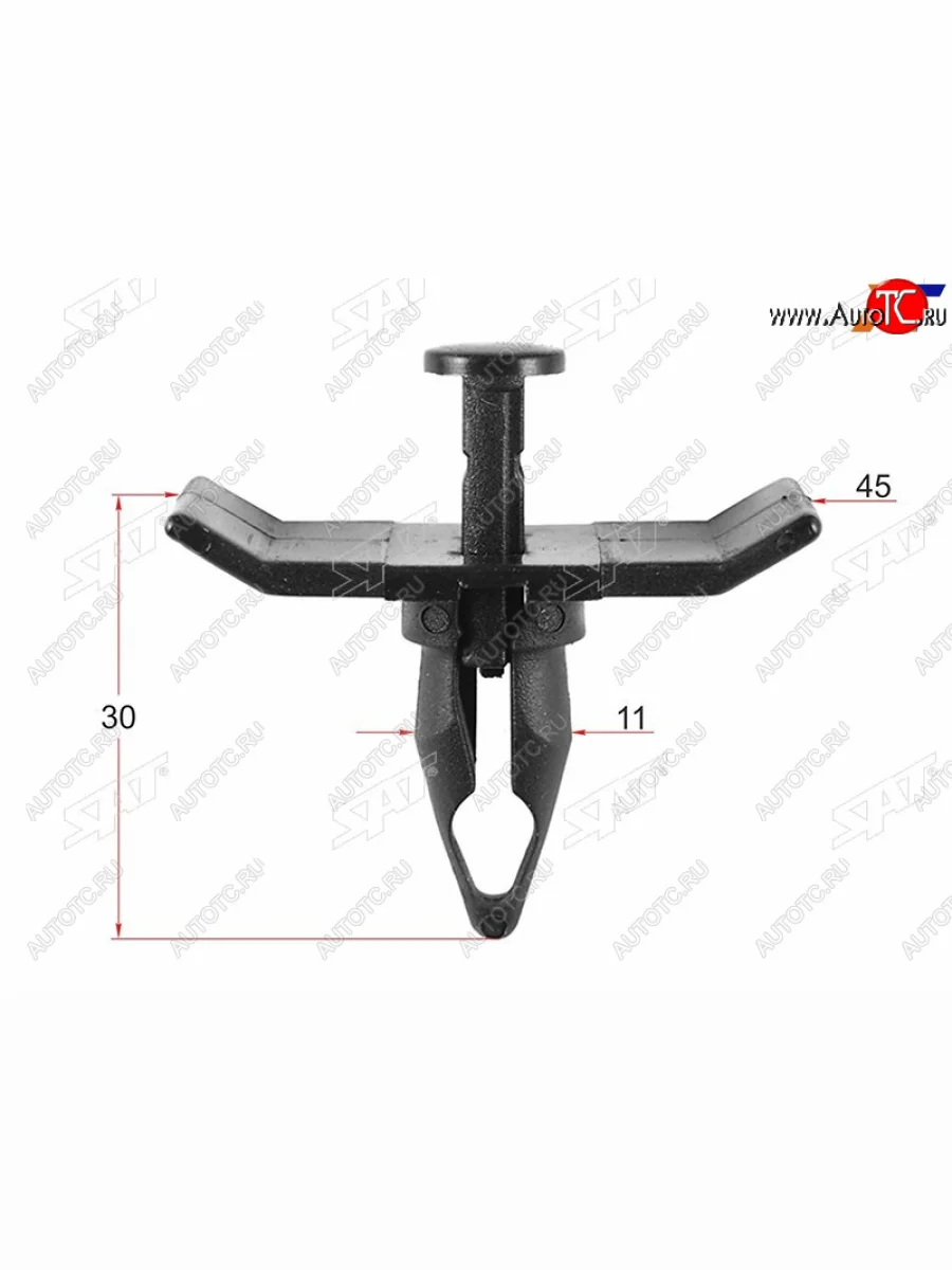 Клипса кузова GM (1 шт.) SAT ST-M11103  в Самаре Самарской области