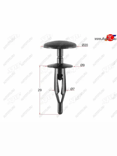 Клипса бампера CHRYSLER (1 шт.) SAT ST-M11127