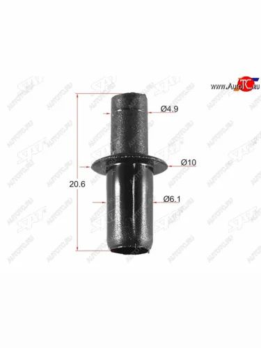 Клипса распорная заклепка MERCEDES (1 шт.) SAT ST-M11148