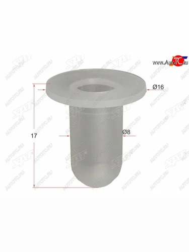 Клипса порогадвери RENAULTVAGCITROENВАЗ (1 шт.) SAT ST-M11170