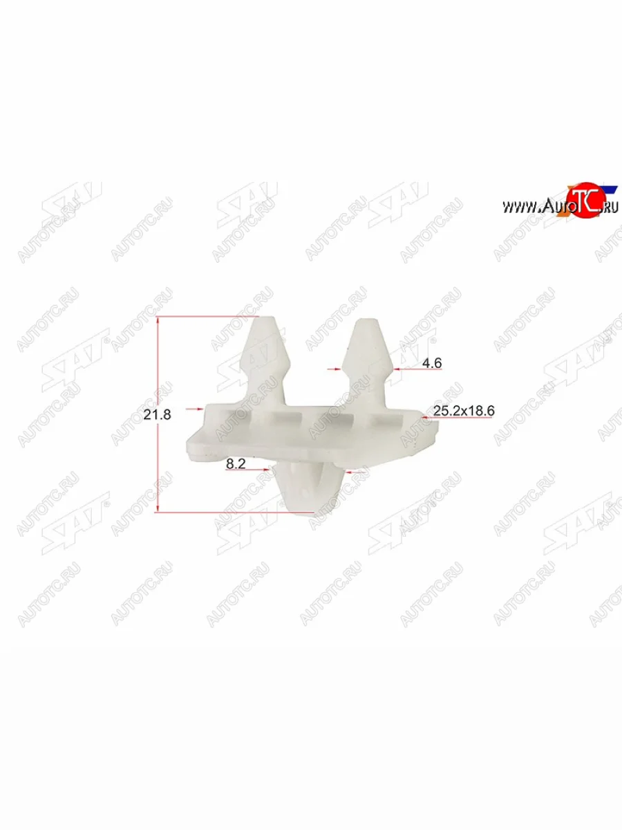 Клипса молдинга MERCEDES (1 шт.) SAT ST-M11165  в Самаре Самарской области