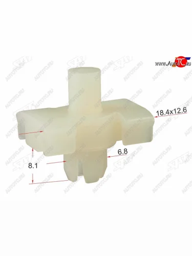 Клипса молдинга MERCEDES (1 шт.) SAT ST-M11162
