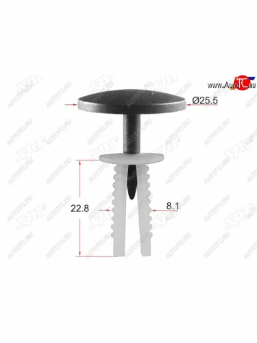 Клипса уплотнителя BMW (1 шт.) SAT ST-M11192