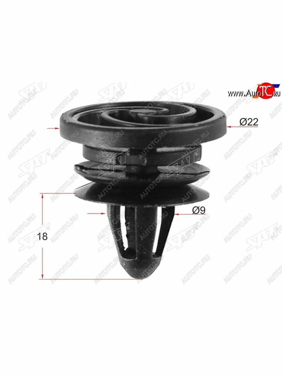 Клипса обшивки VAG (1 шт.) SAT ST-M11225  в Самаре Самарской области