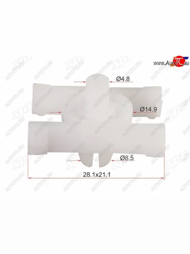 Клипса молдинга BMW (1 шт.) SAT ST-M11222