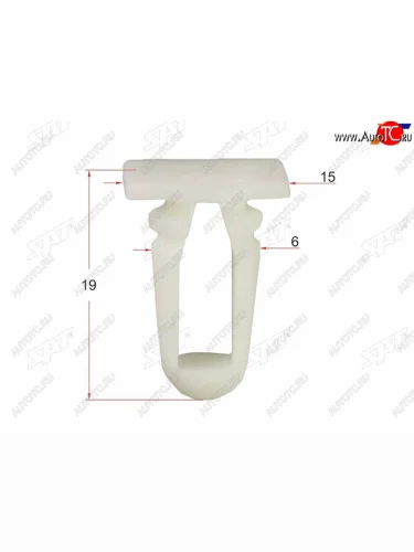 Клипса молдинга VAG (1 шт.) SAT ST-M11267