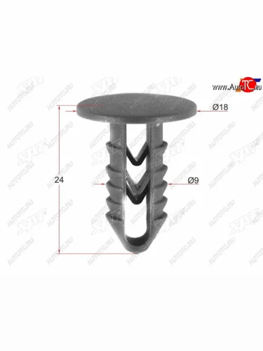 Клипса обшивки капота ALFA ROMEOFIAT (1 шт.) SAT ST-M11337