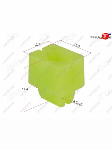 Клипса фиксатор механизма дверей (1 шт.) SAT ST-M11416