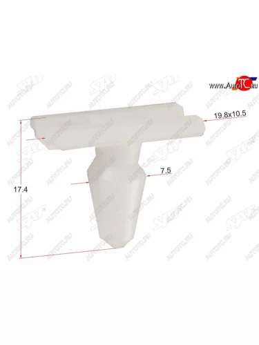 Клипса молдинга PEUGEOTCITROENRENAULT (1 шт.) SAT ST-M11439