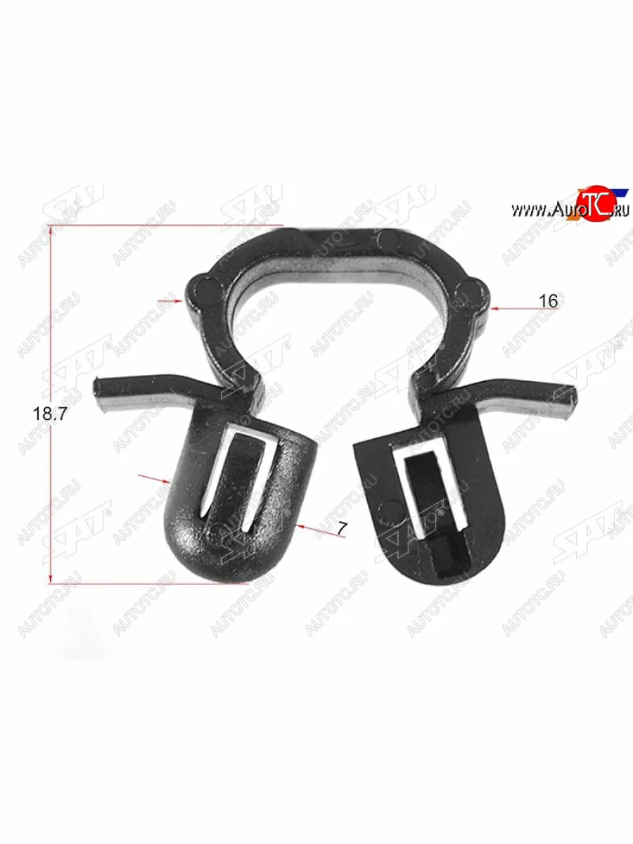 Клипса фиксатор троса Hyundai  KIA (1 шт.) SAT ST-M11468  в Самаре Самарской области