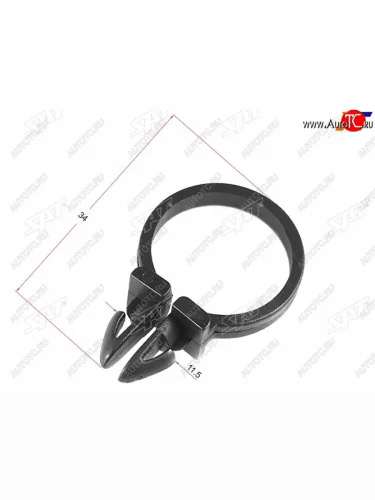 Клипса трубки эл. проводки (1 шт.) SAT ST-M11465