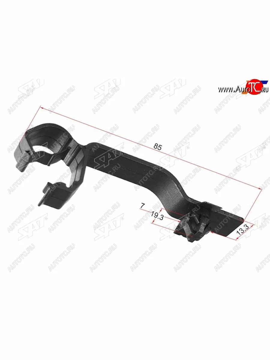 Клипса трубки эл. проводки (1 шт.) SAT ST-M11463  в Самаре Самарской области