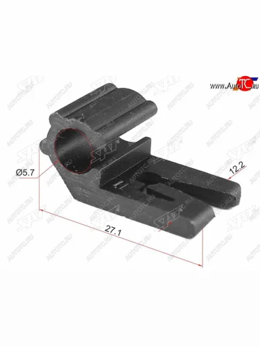 Клипса трубки эл. проводки (1 шт.) SAT ST-M11480