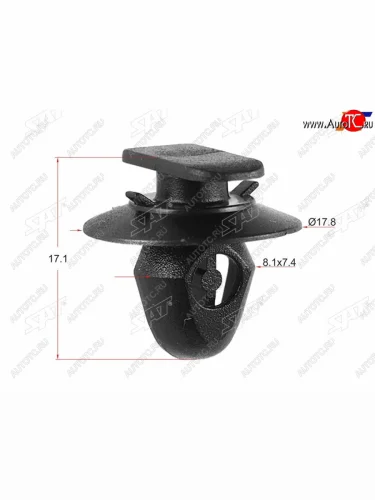 Клипса обшивки двери (1 шт.) SAT ST-M11493