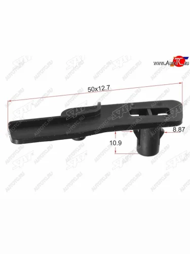 Клипса трубки эл. проводки (1 шт.) SAT ST-M11509