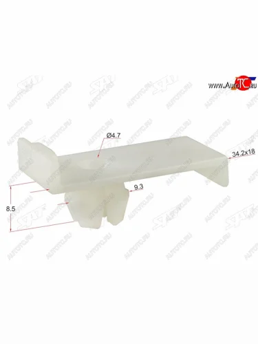 Клипса фиксатор стекла (1 шт.) SAT ST-M11504