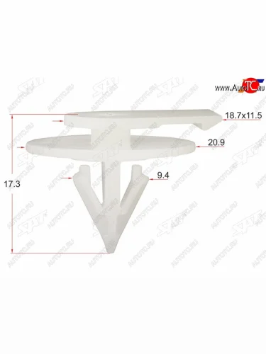Клипса зажим BMWMINI (1 шт.) SAT ST-M11501