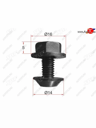 Винт номерного знака (1 шт.)                                                                         SAT ST-M11545