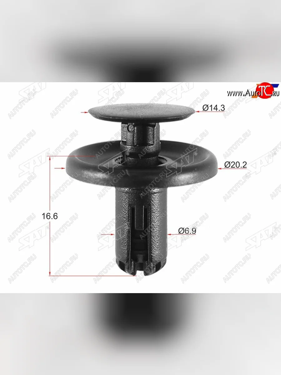 Клипса TOYOTALEXUS (1 шт.)                                                                          SAT ST-M11614  в Воронеже Воронежской области