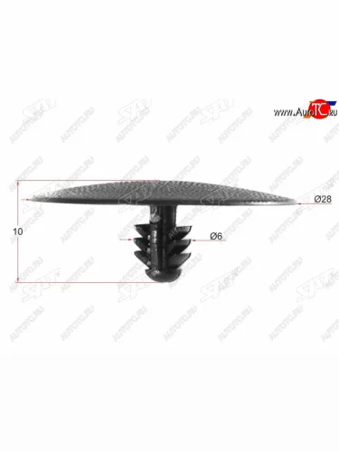 Клипса крепления обшивки капота NISSAN SENTRA (1 шт.) SAT ST-M11829