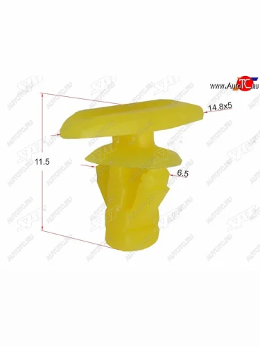 Клипса универсальная фиксатор (1 шт.)                                                                SAT ST-M11858