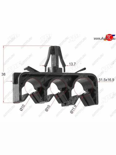 Клипса эл. проводки TOYOTALEXUS (1 шт.) SAT ST-M11854