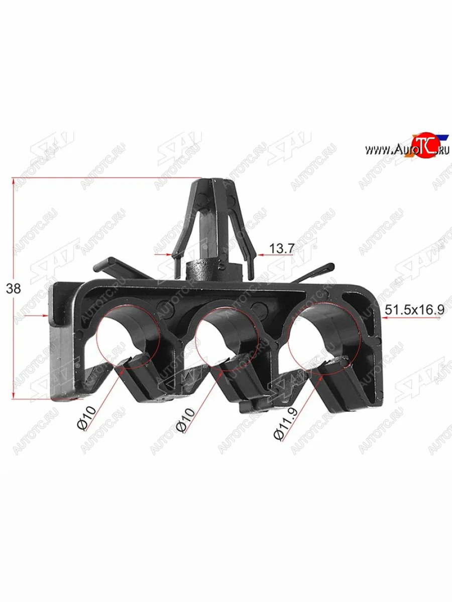 Клипса эл. проводки TOYOTALEXUS (1 шт.) SAT ST-M11854  в Самаре Самарской области
