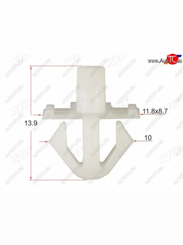 Клипса обшивки GM (1 шт.) SAT ST-M11880