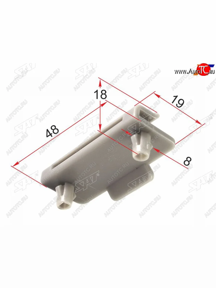 Клипса крепления фары TOYOTA HIGHLANDERKLUGER 00-07 низ (1 шт.) SAT ST-M12223  в Воронеже Воронежской области