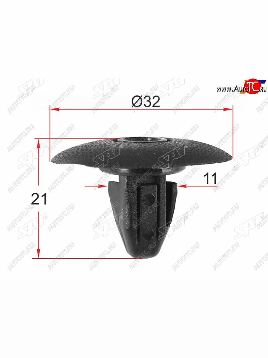 Клипса крепежная SUBARU (1 шт.) SAT ST-M12217  в Самаре Самарской области