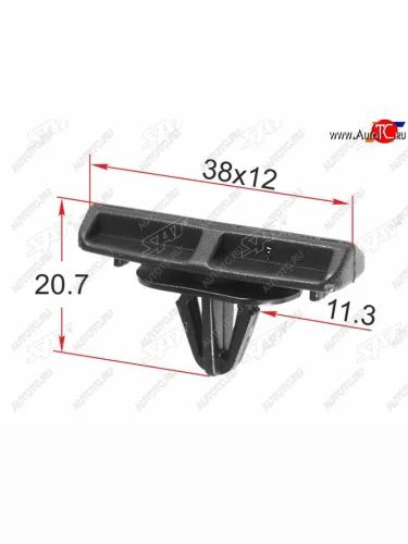 Клипса молдинга кузова JEEPLAND ROVER (1 шт.) SAT ST-M12214