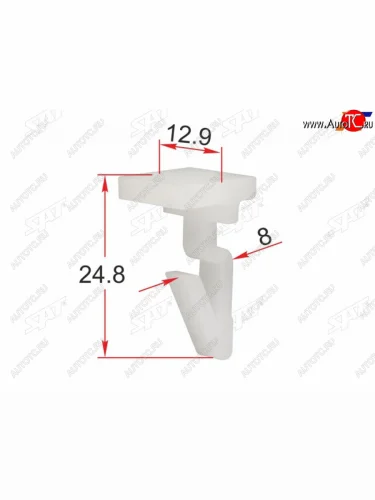 Клипса накладки бампера TOYOTALEXUS (1 шт.) SAT ST-M12238