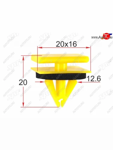 Клипса молдинга кузова GMCHEVROLET (1 шт.) SAT ST-M12236