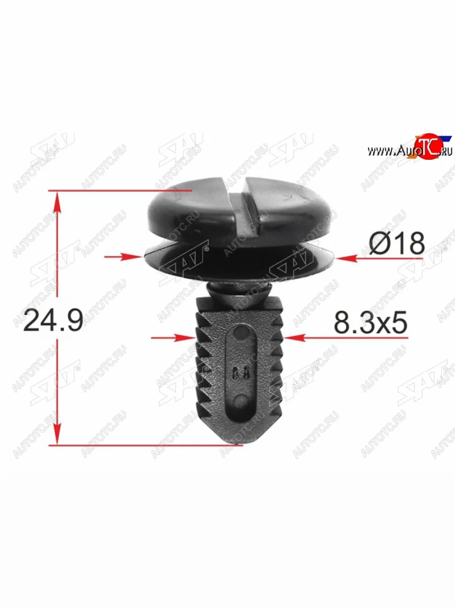 Клипса обшивки кузова BMWMINI (1 шт.) SAT ST-M12231  в Самаре Самарской области