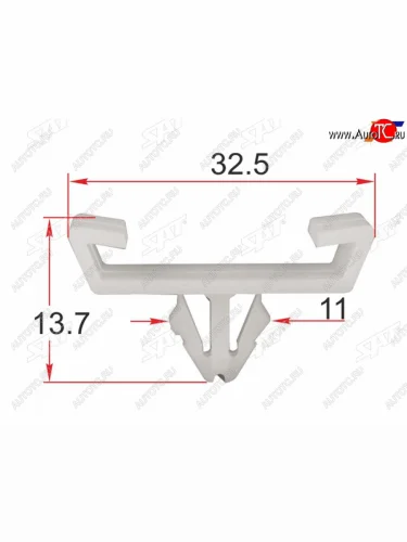 Клипса молдинга кузова VAG (1 шт.) SAT ST-M12258