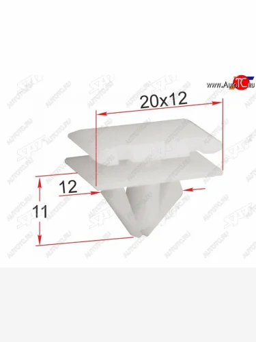 Клипса молдинга кузова GM (1 шт.) SAT ST-M12282