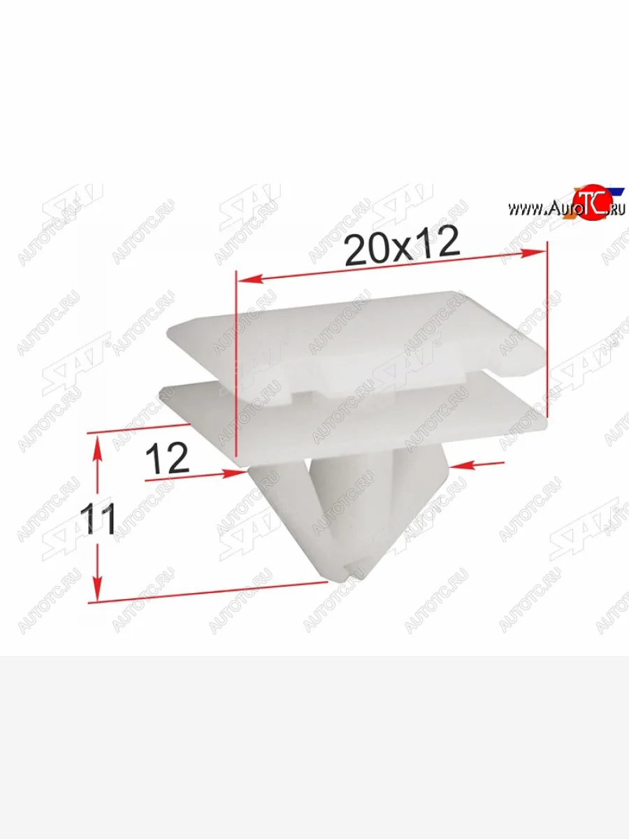 Клипса молдинга кузова GM (1 шт.) SAT ST-M12282  в Самаре Самарской области