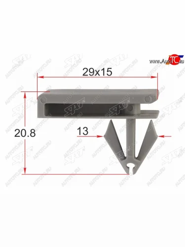 Клипса молдинга кузова GM (1 шт.) SAT ST-M12281