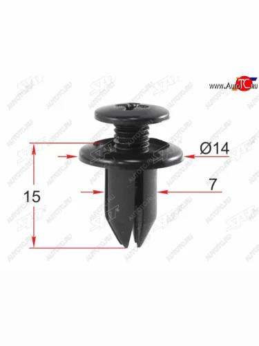 Клипса крепежная HONDAMAZDAGM (1 шт.) SAT ST-M12295