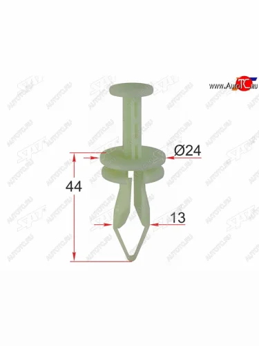 Клипса крепежная GM (1 шт.) SAT ST-M12327